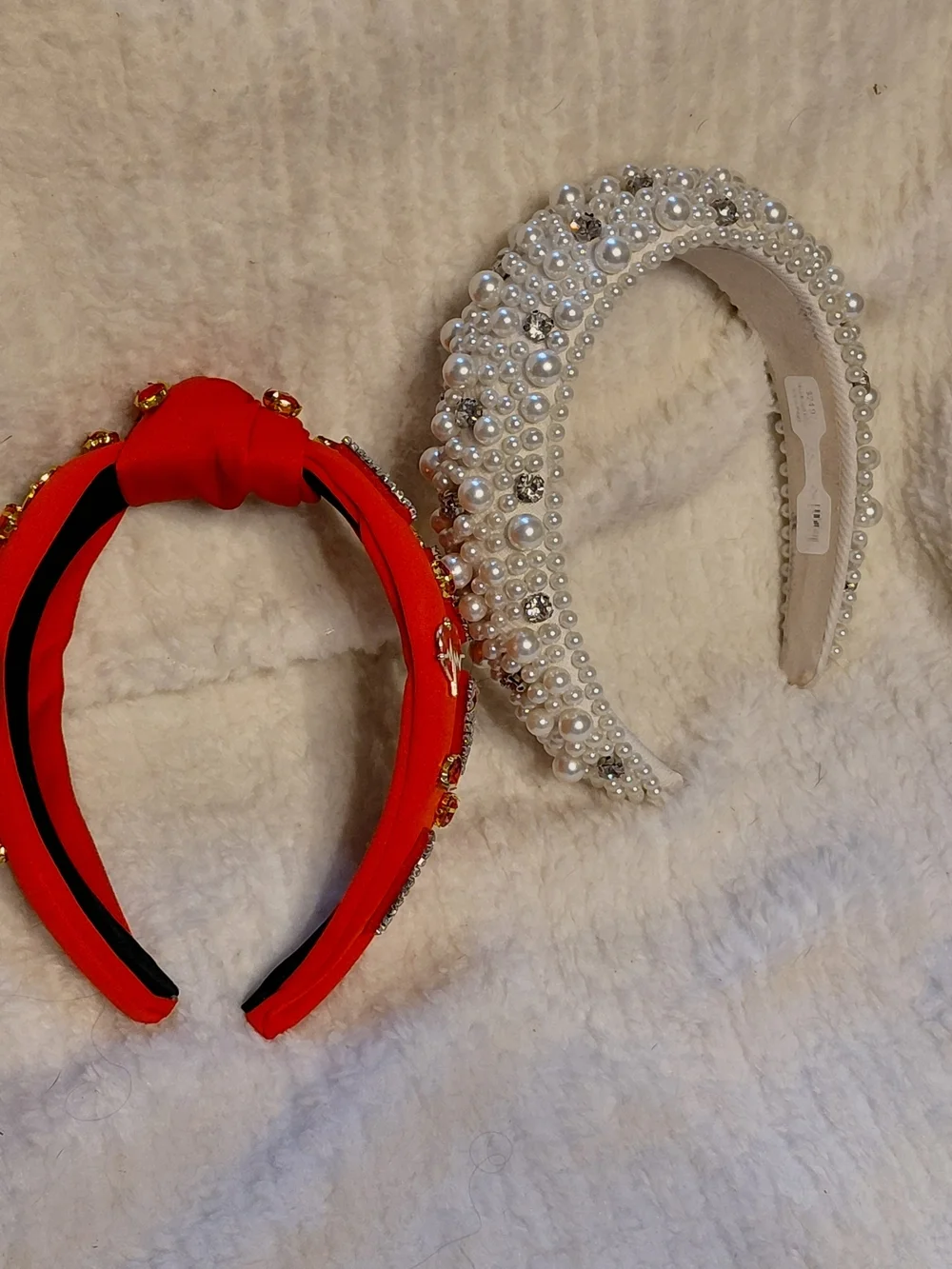 Embellished Red Knot Headband